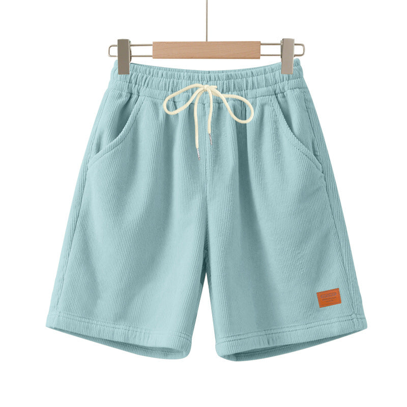 Lässige Bermuda-Shorts für Herren aus strukturiertem Baumwollmix