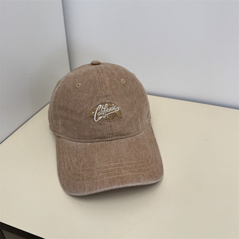 Lässige Vintage-Damen-Cap mit Stickerei