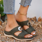 Damen Komfortable und stilvolle Sandalen mit elegantem Dekor EB