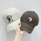 Unisex-Kappe mit Charakter-Stickerei