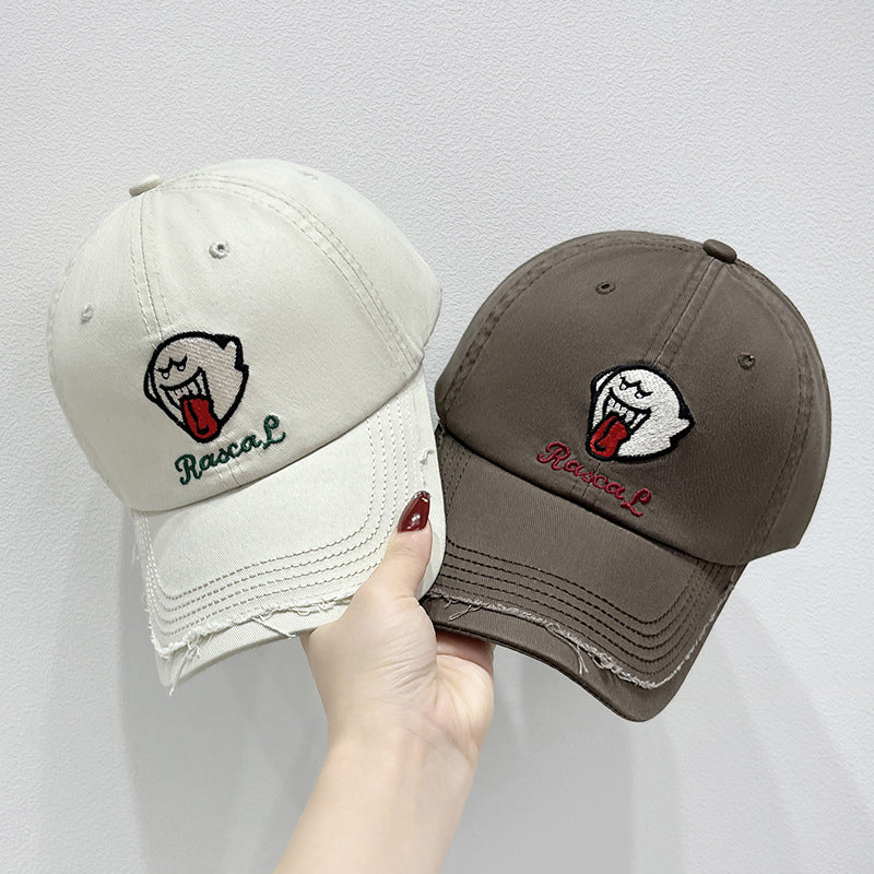 Unisex-Kappe mit Charakter-Stickerei