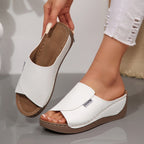 Damen Bequeme Keil-Pantoletten EB