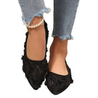 Damen Ballerinas mit floraler Spitze und eleganten Details EB