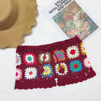 Häkelshorts mit Granny-Square-Muster für Damen