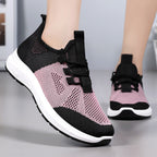 Damen Atmungsaktive Freizeitschuhe mit elastischem Mesh-Obermaterial EB