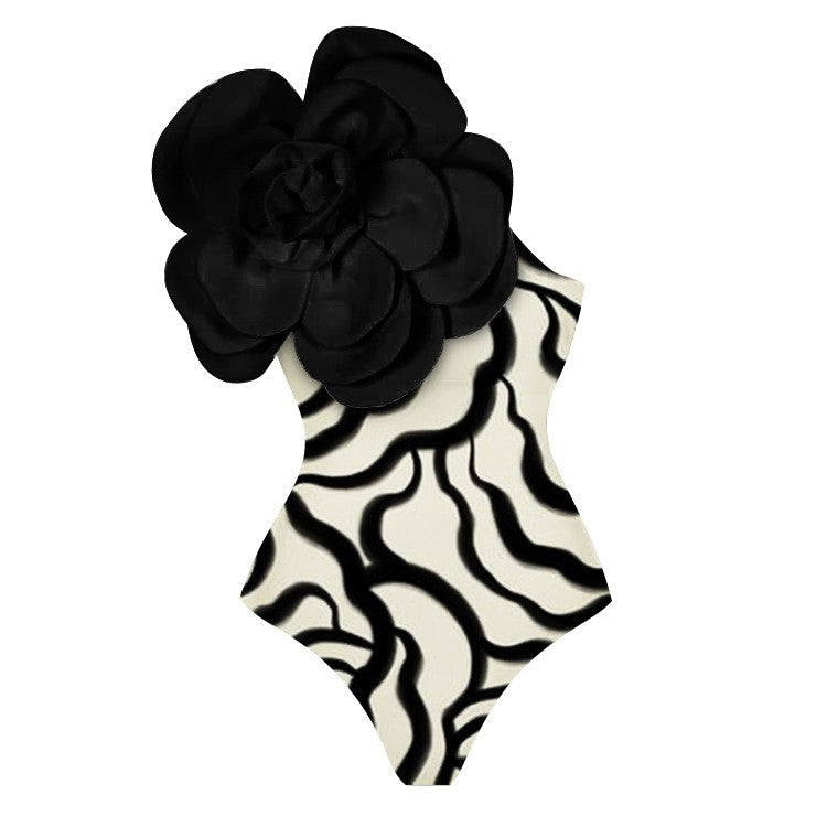 Eleganter Jumpsuit mit aufwendiger Blumendekoration