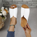 Damen Bequeme Schlupfsandalen mit modischem Schnitt EB