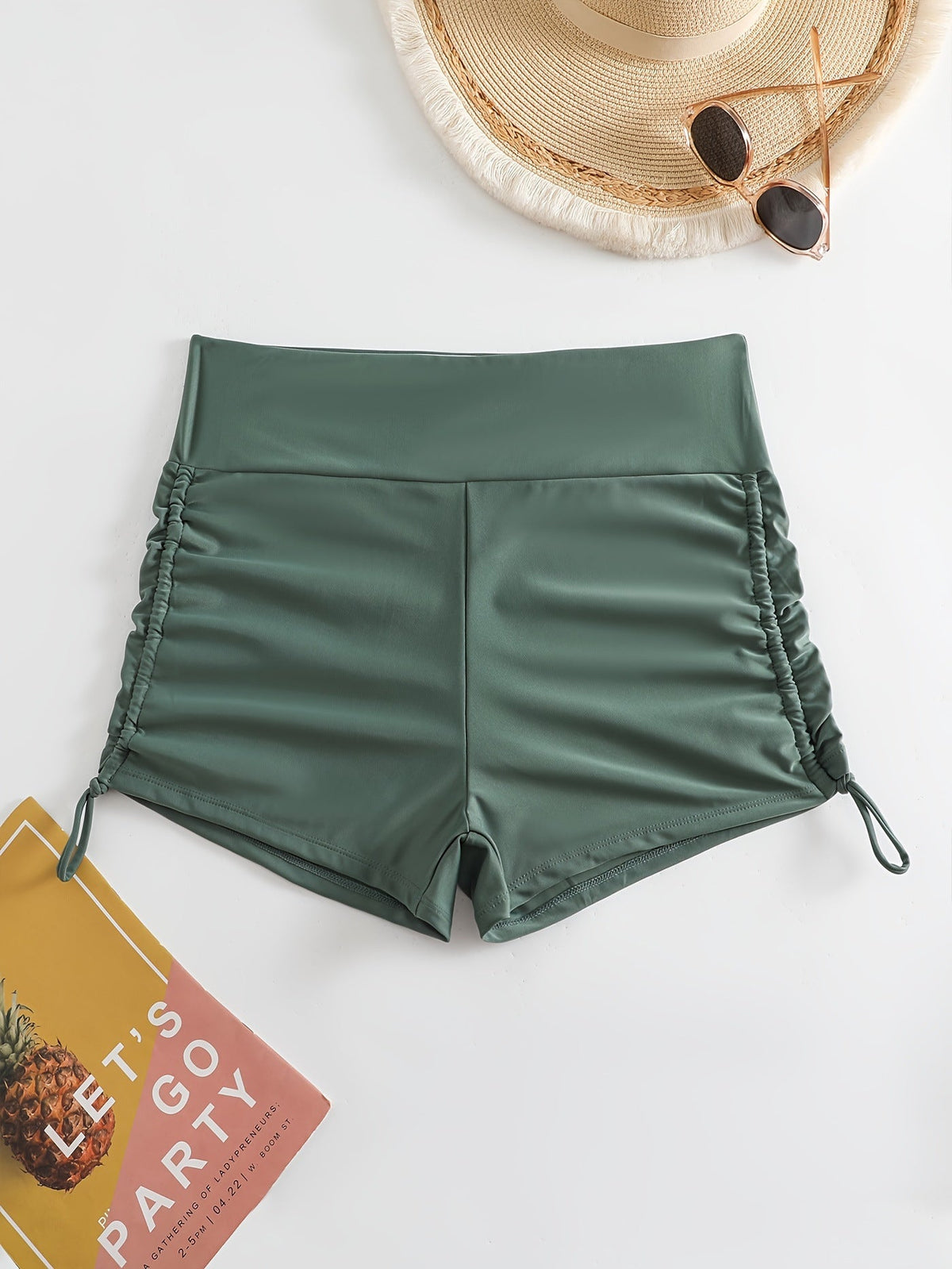 Damen Badeshorts mit verstellbarem Bund EB