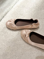 Damen Ballerinas mit weich gepolstertem Futter und eleganter Schleife EB