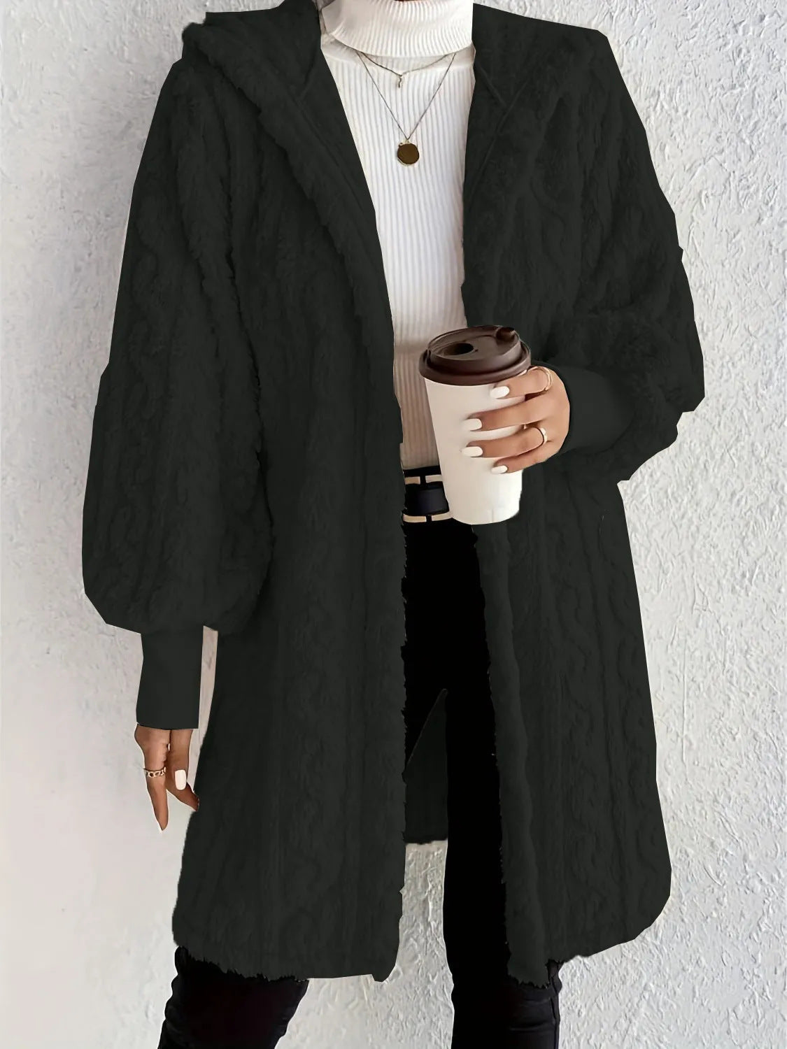Damen Kapuzenjacke aus luxuriösem Fleece EB