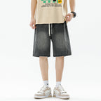 Herren Denim-Shorts mit lässigem Farbverlauf EB