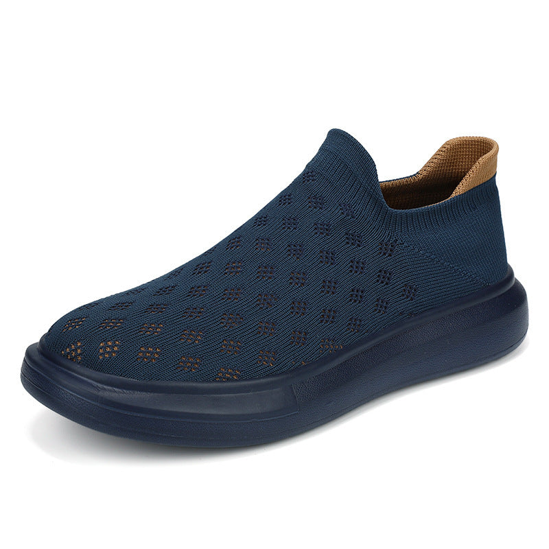 Unisex nan leichter Strick-Slipper mit perforierter Atmungsstruktur und dämpfender Leichtsohle EB