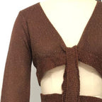 Damen Zweiteiler Strickensemble mit raffiniertem Schnitt EB