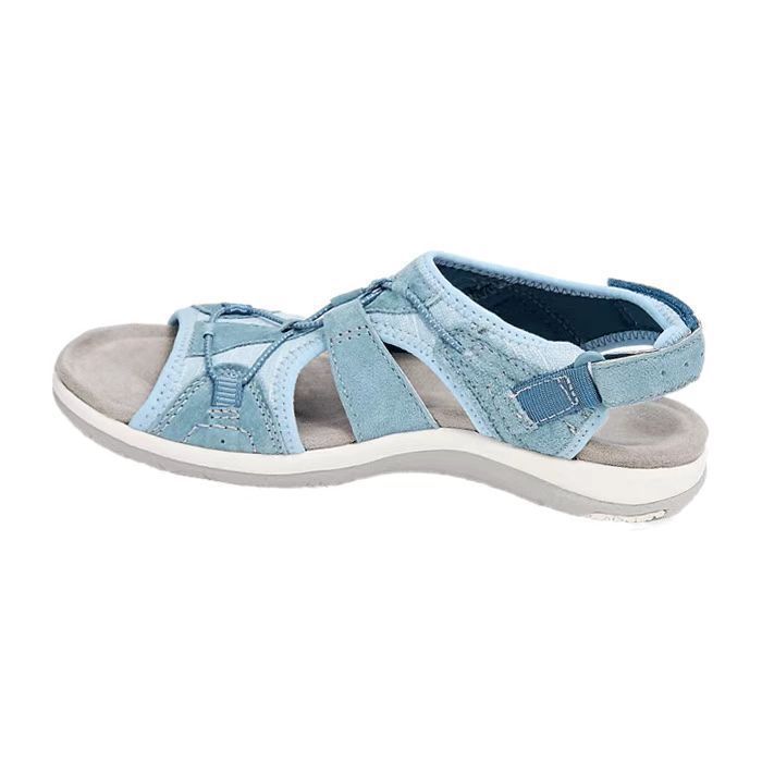 Damen bequeme Riemchen-Sandalen mit ergonomischem Fußbett EB