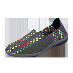 Damen Bequeme Freizeit-Slipper mit elastischer Netzstruktur und rutschfester Sohle EB
