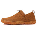 Damen bequeme Slip-On Laufschuhe mit strapazierfähigem Obermaterial und rutschfester Sohle EB