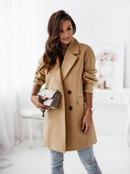 Damen klassischer Oversized-Blazer mit elegantem Revers EB