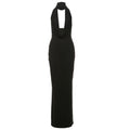 Damen Elegantes Abendkleid mit schimmerndem tiefem V-Ausschnitt und figurschmeichelnder Silhouette EB