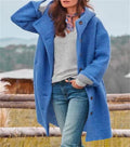 Damen Oversize-Wollmantel mit praktischen Taschen EB