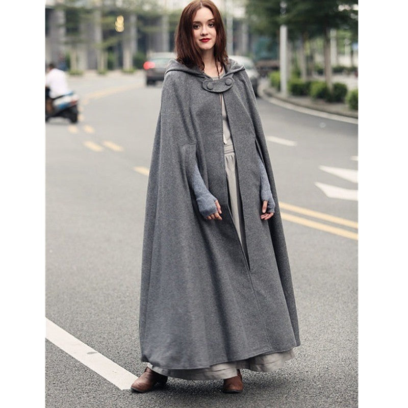 Damen Kapuzenumhang mit elegantem Schnitt EB