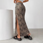 Damen Eleganter Maxirock mit hohem Schlitz EB