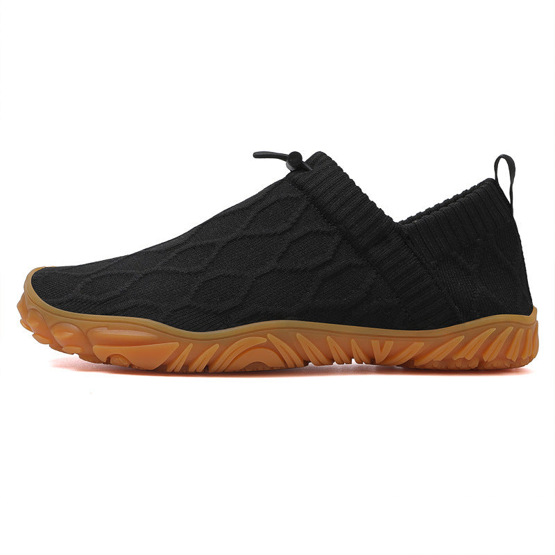 Damen bequeme Slip-On Laufschuhe mit strapazierfähigem Obermaterial und rutschfester Sohle EB