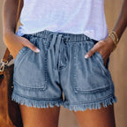EB | Denim-Shorts mit hoher Taille
