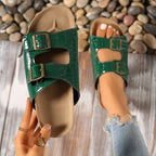 Damen Clogs mit verstellbaren Doppelschnallen EB