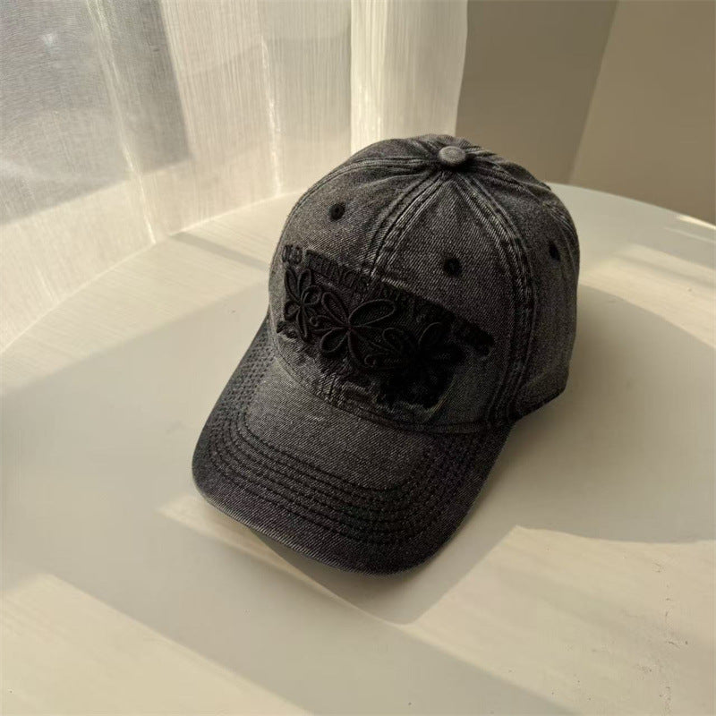 Bestickte florale Damen-Baseballkappe