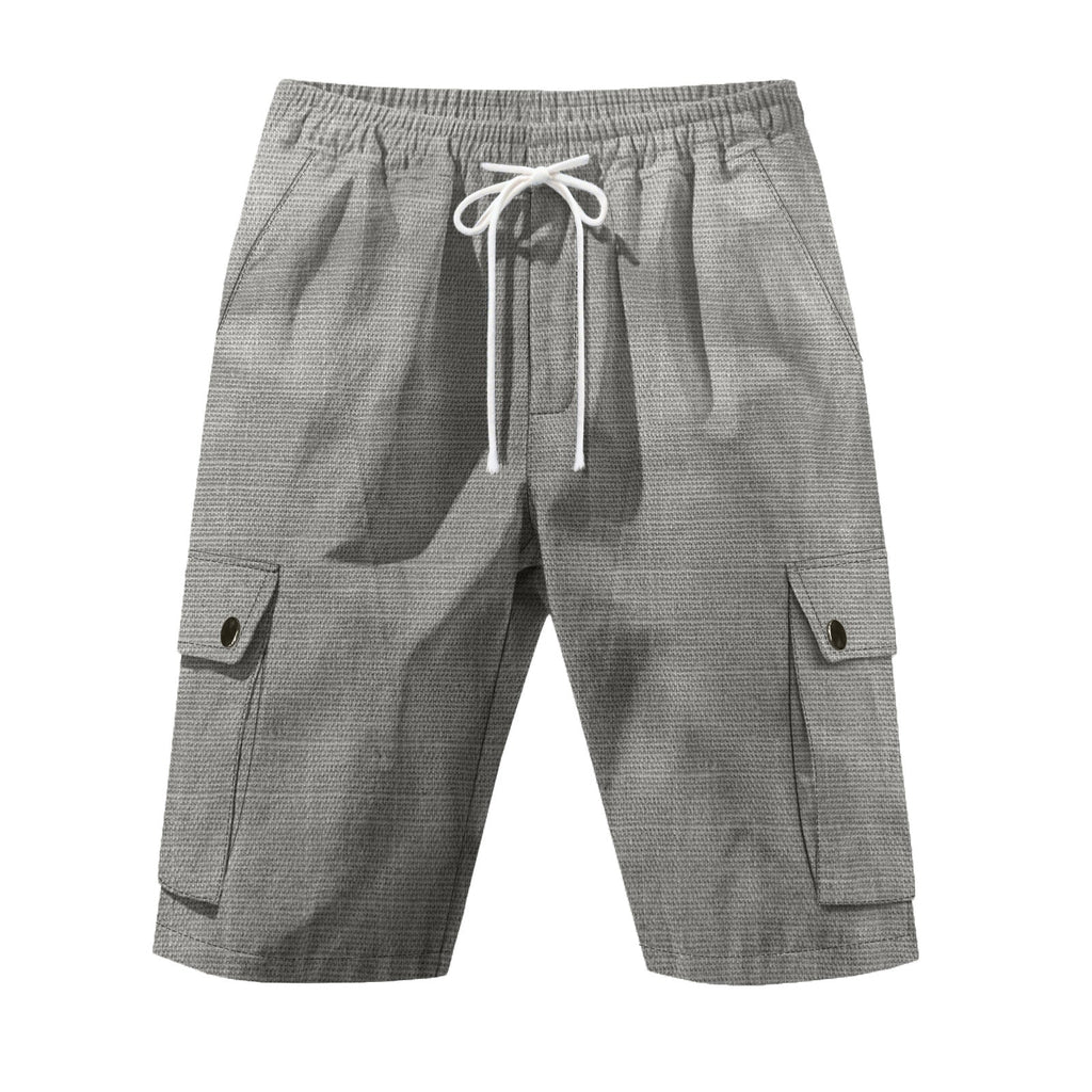 Lässige Cargo-Bermudashorts für Herren mit elastischem Bund
