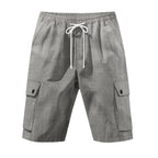 Lässige Cargo-Bermudashorts für Herren mit elastischem Bund