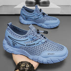 Damen Atmungsaktive Freizeitschuhe mit elastischem Schnellschnürsystem und stoßdämpfender Sohle EB