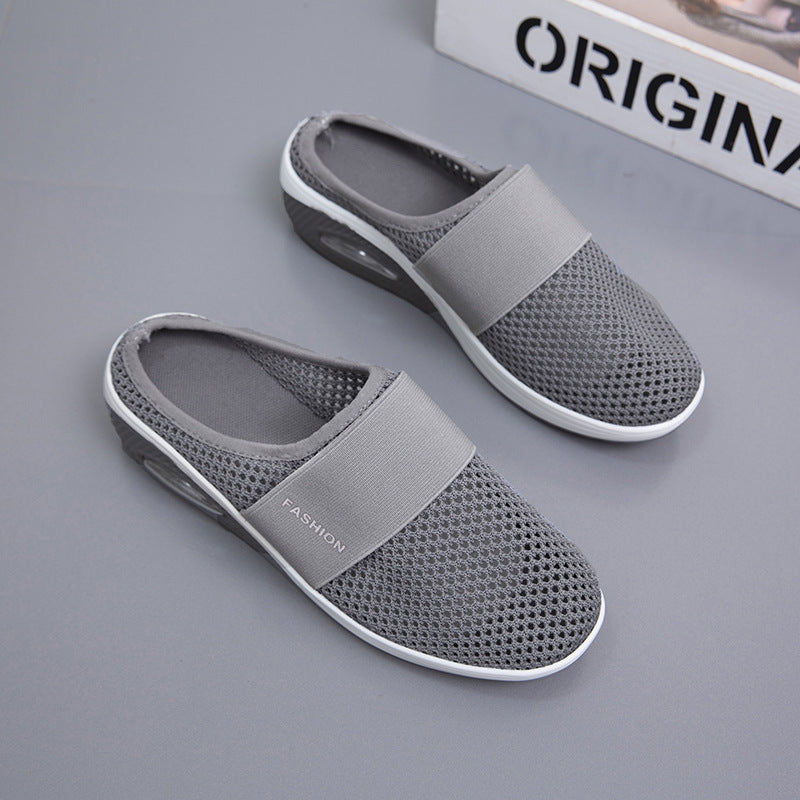 Damen atmungsaktive Slip-On Clogs mit elastischem Riemendesign EB