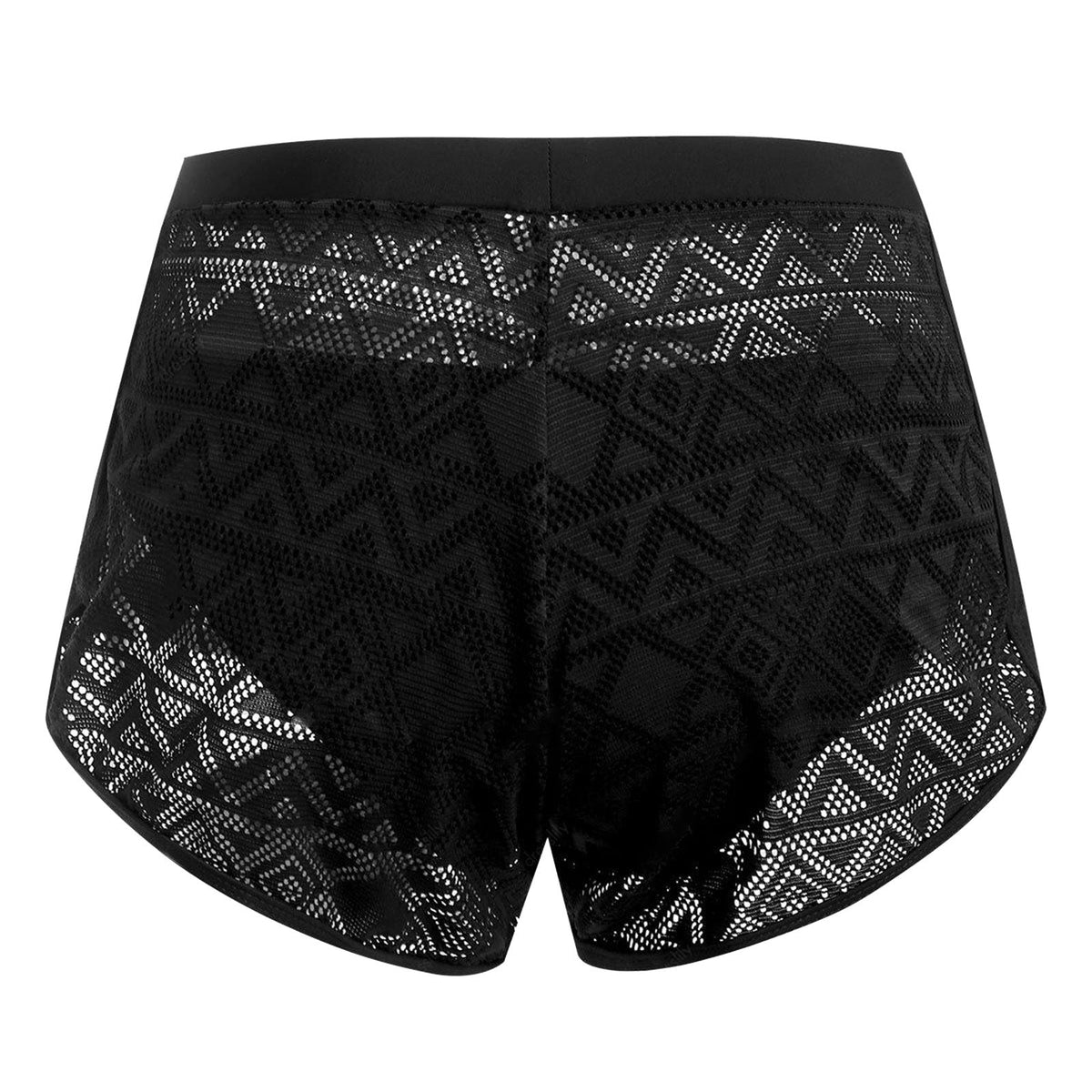 Sportshorts für Damen mit luftiger Netzstruktur