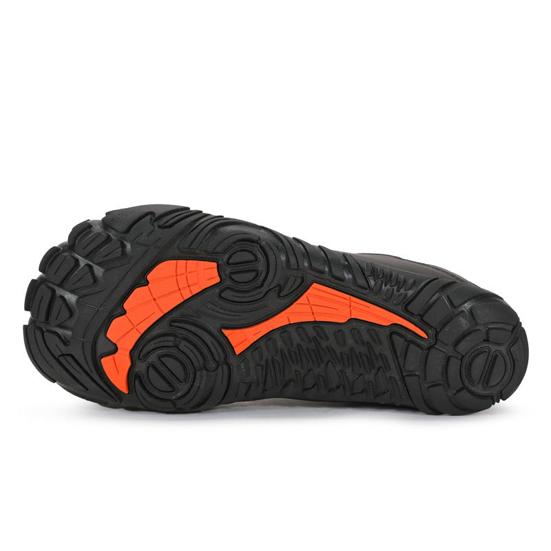 Herren nan leichter Schnellzug-Trekkingschuh mit Gummizehschutz, atmungsaktivem Meshoberteil und profiliertem Outdoor-Laufsohle EB