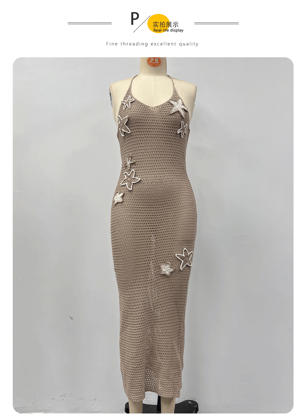 Damen Eleganter Häkel-Überwurf mit maritimen Akzenten EB