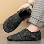 Damen Bequeme Strick-Hausschuhe mit flexiblem Design EB