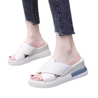 Damen bequeme Plateau-Sandalen mit elegantem Schnitt und ergonomischer Fußbettgestaltung EB