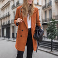 Damen Eleganter Boucle-Trenchcoat EB