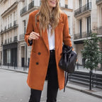 Damen Eleganter Boucle-Trenchcoat EB