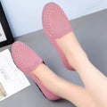 Damen bequeme Slip-On Slipper mit atmungsaktivem Obermaterial EB