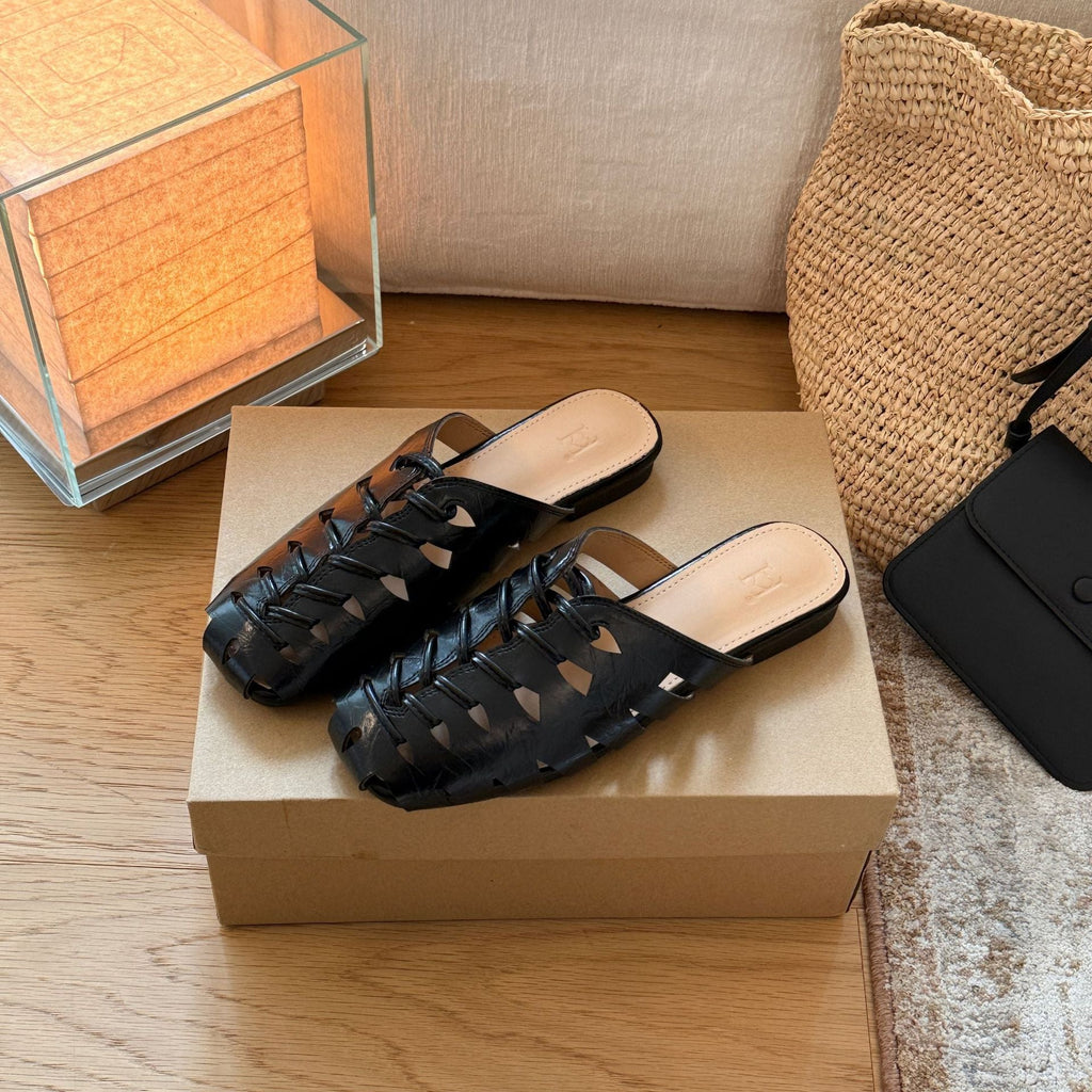 Damen Bequeme und stilvolle Sommerschuhe mit offenen Zehen EB