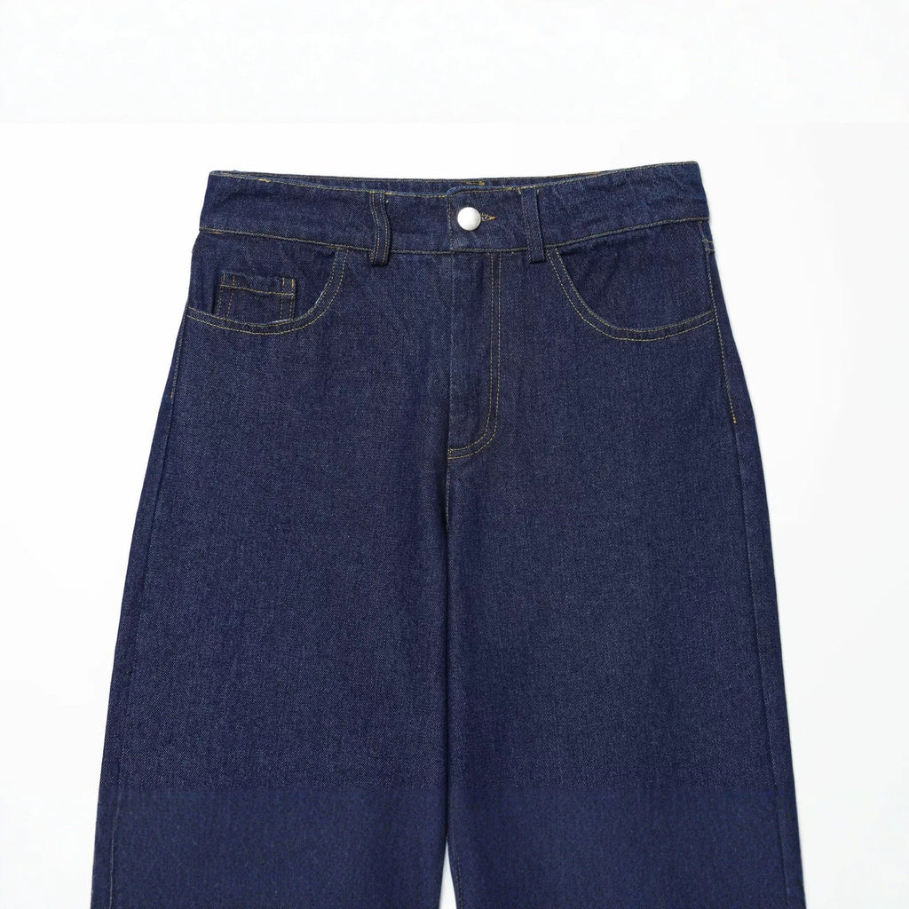 High-Waisted Jeansshorts für Damen mit weitem Bein