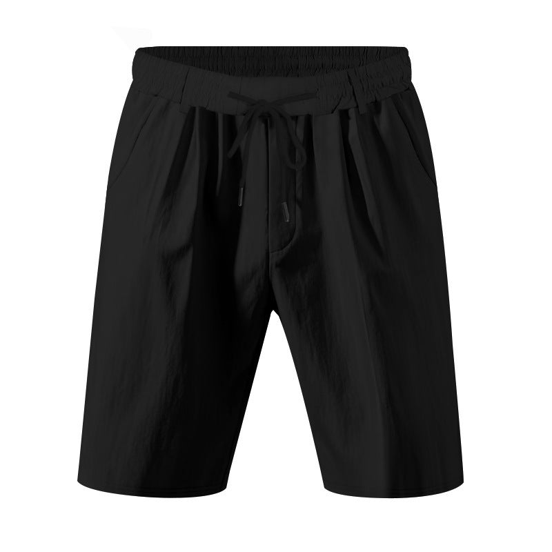 Knielange, leichte Funktionsshorts für Herren mit elastischem Bund