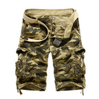 Herren Camo Cargo-Shorts mit mehreren Taschen und verstellbarem Bund EB