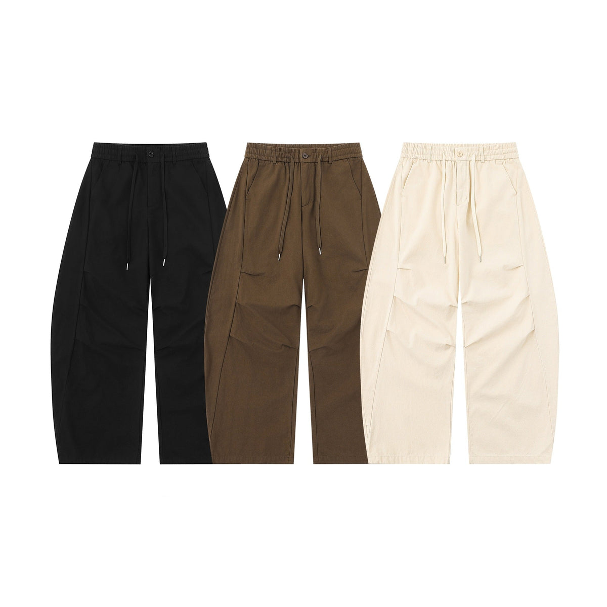 Weite Cargo-Bermudashorts für Damen mit Kordelzug und aufgesetzten Taschen