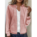Damen Fleecejacke mit Strukturiertem Waffelmuster EB