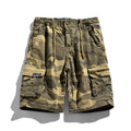Herren-Camouflage-Cargo-Shorts mit elastischem Bund