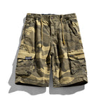 Herren-Camouflage-Cargo-Shorts mit elastischem Bund