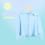 Damen atmungsaktive und wasserabweisende Sportjacke mit Kapuze EB
